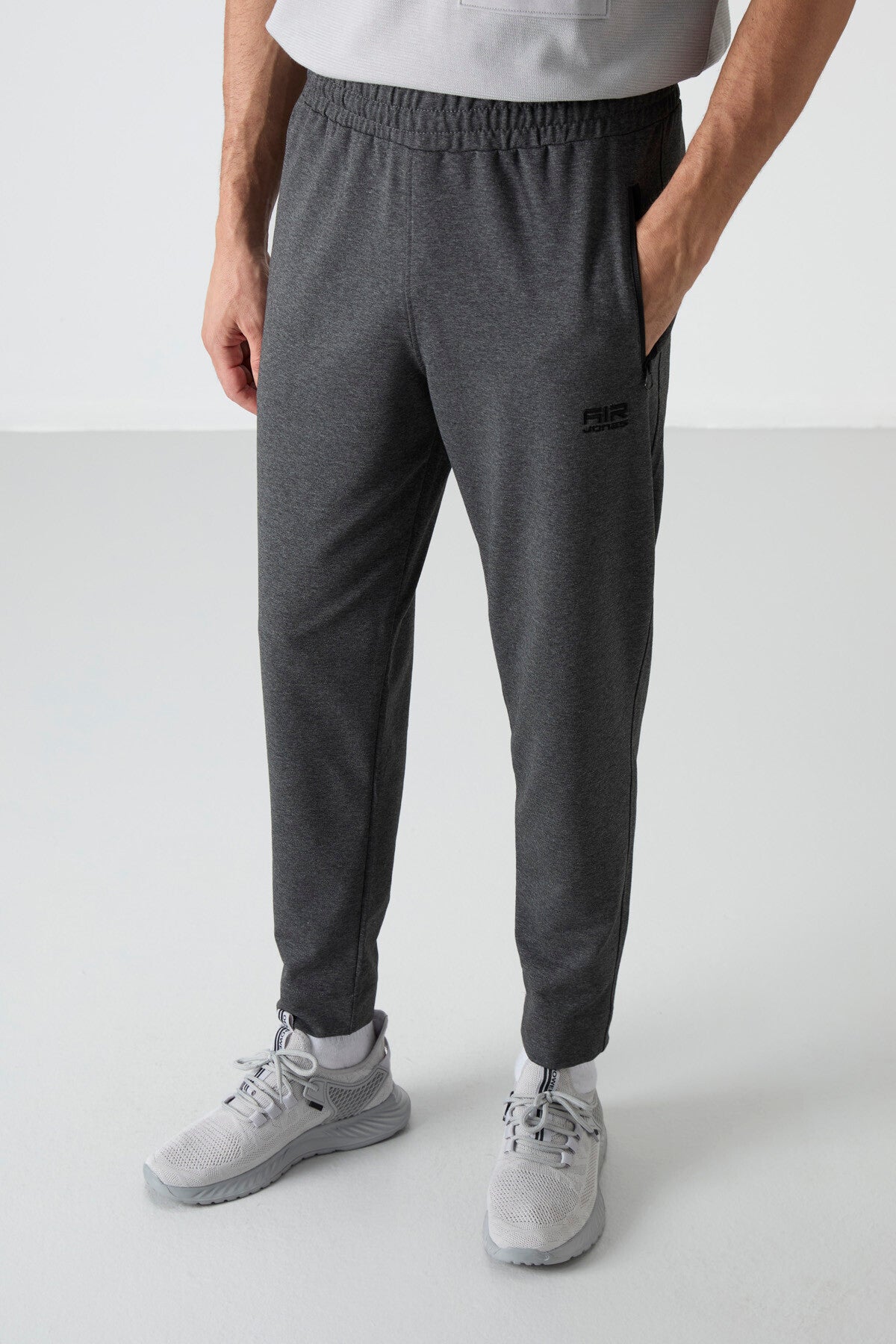 Barton Anthracite Melange Jogger Men's Tracksuit Bottom - 84952