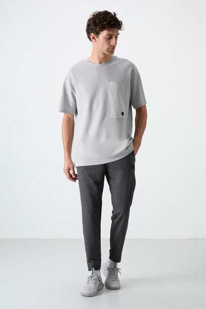 Barton Anthracite Melange Jogger Men's Tracksuit Bottom - 84952