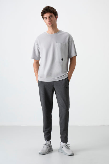Barton Anthracite Melange Jogger Men's Tracksuit Bottom - 84952