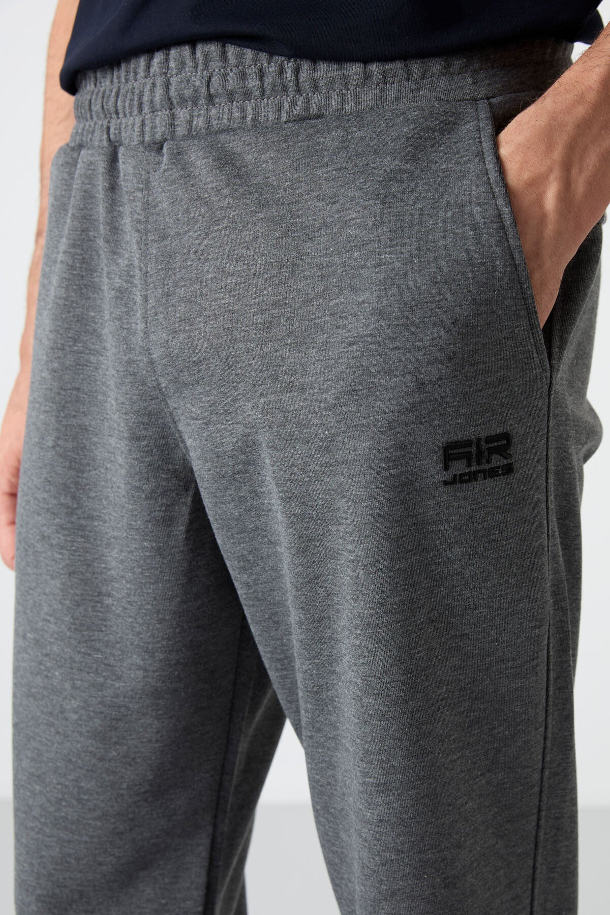 Barnes Anthracite Melange Men's Tracksuit Bottom - 84951