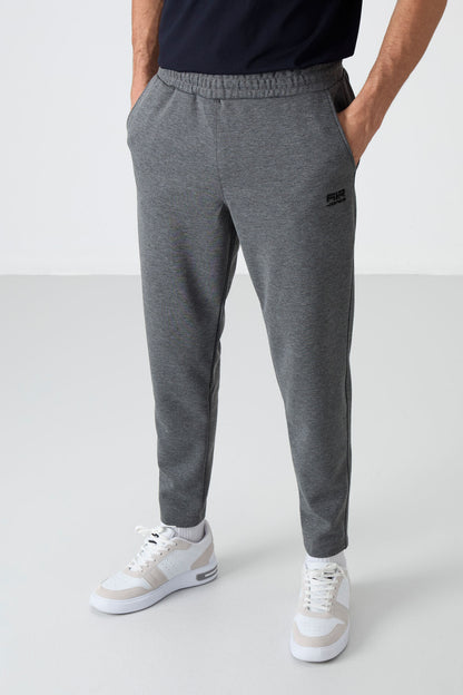 Barnes Anthracite Melange Men's Tracksuit Bottom - 84951