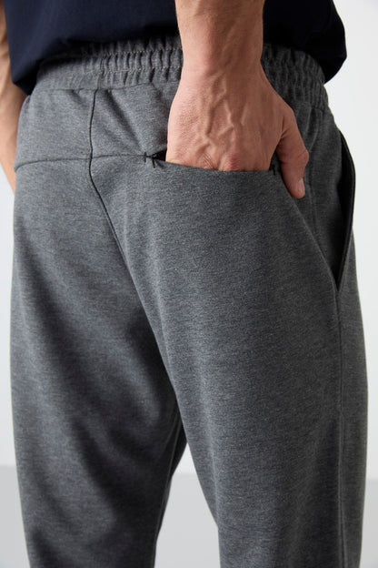Barnes Anthracite Melange Men's Tracksuit Bottom - 84951