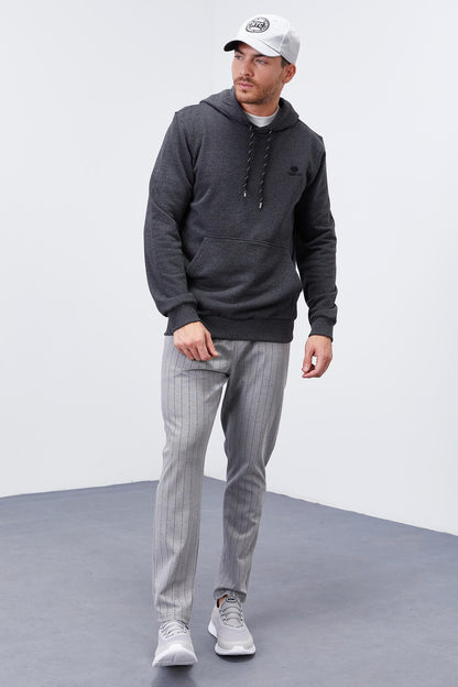 Kangaroo Zip Standard Fit Hooded Men's Sweatshirt - 87872