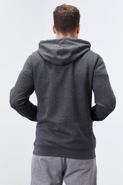Kangaroo Zip Standard Fit Hooded Men's Sweatshirt - 87883