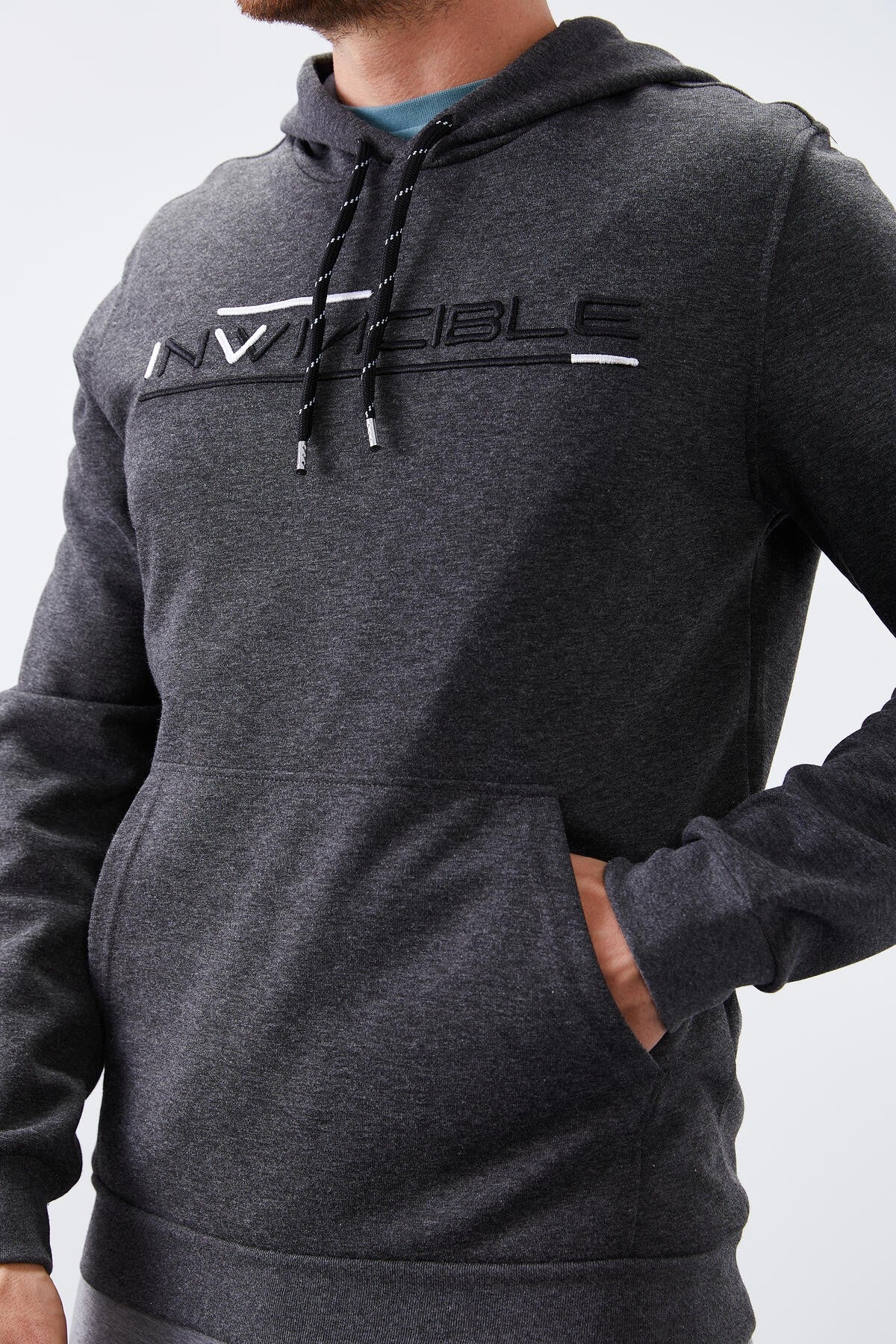 Kangaroo Zip Standard Fit Hooded Men's Sweatshirt - 87883