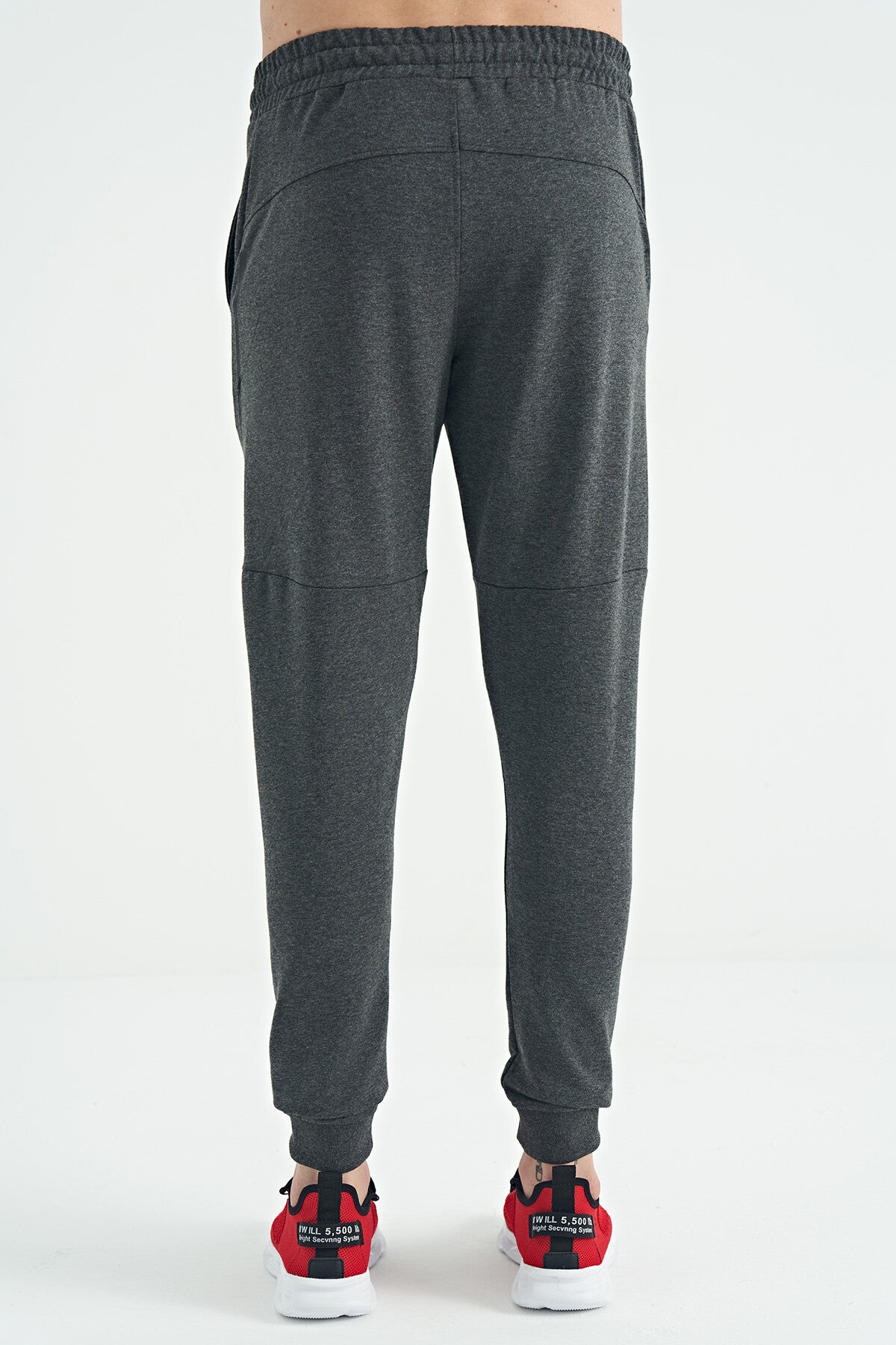 Nigel Antrasit Melange Standard Fit Men's Tracksuit Bottom - 84916