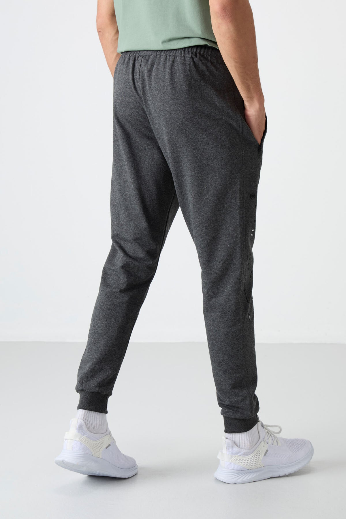 Rory Anthracite Melange Jogger Men's Tracksuit Bottom - 84909