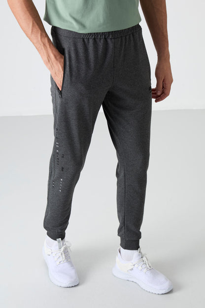 Rory Anthracite Melange Jogger Men's Tracksuit Bottom - 84909