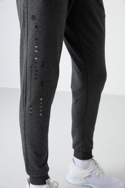 Rory Anthracite Melange Jogger Men's Tracksuit Bottom - 84909