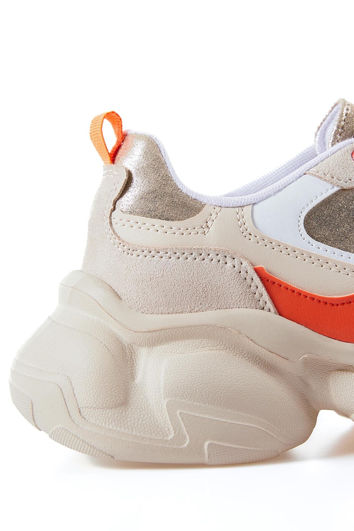 High Sole Laced Color Gradient PU Leather Women's Sneakers - 89206