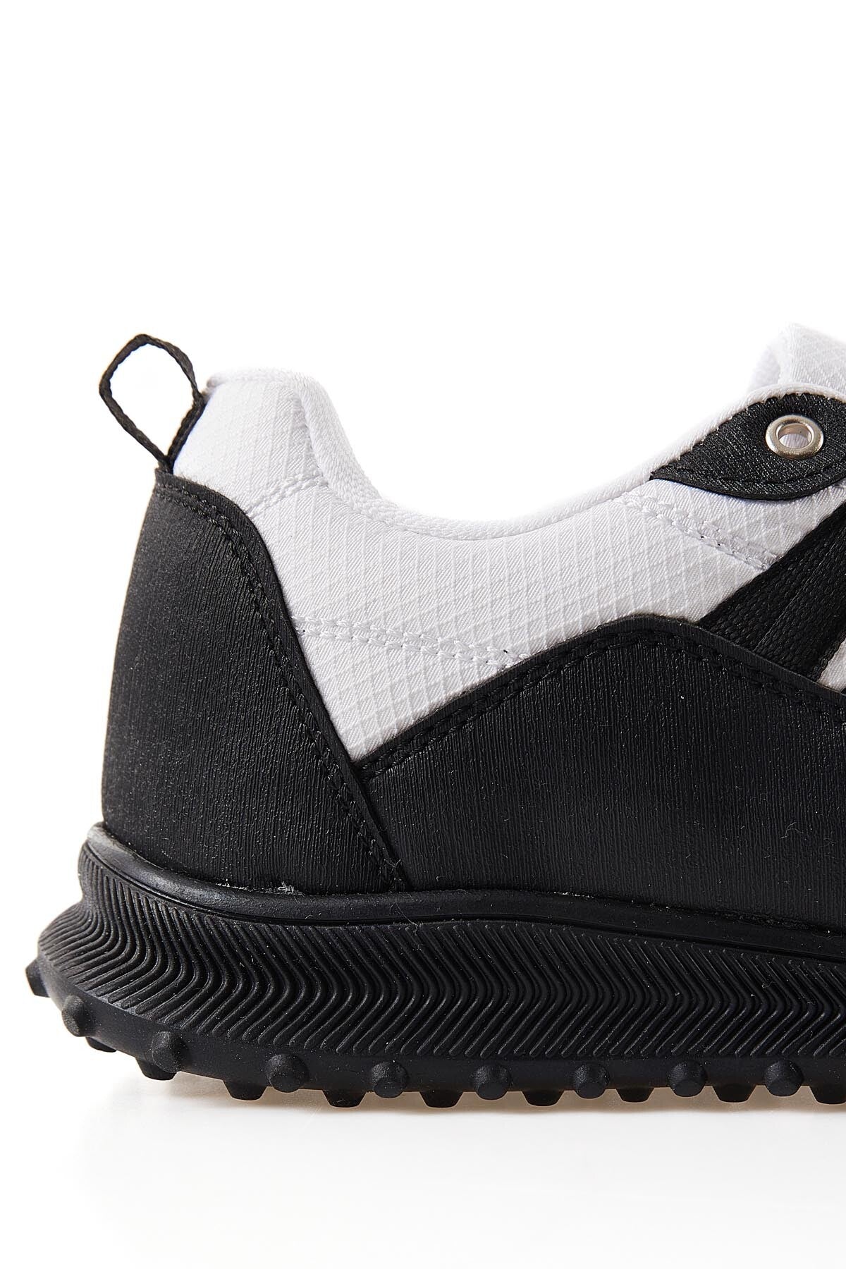 White Laced Full Grain PU Leather Men's Sports Shoes - 89114