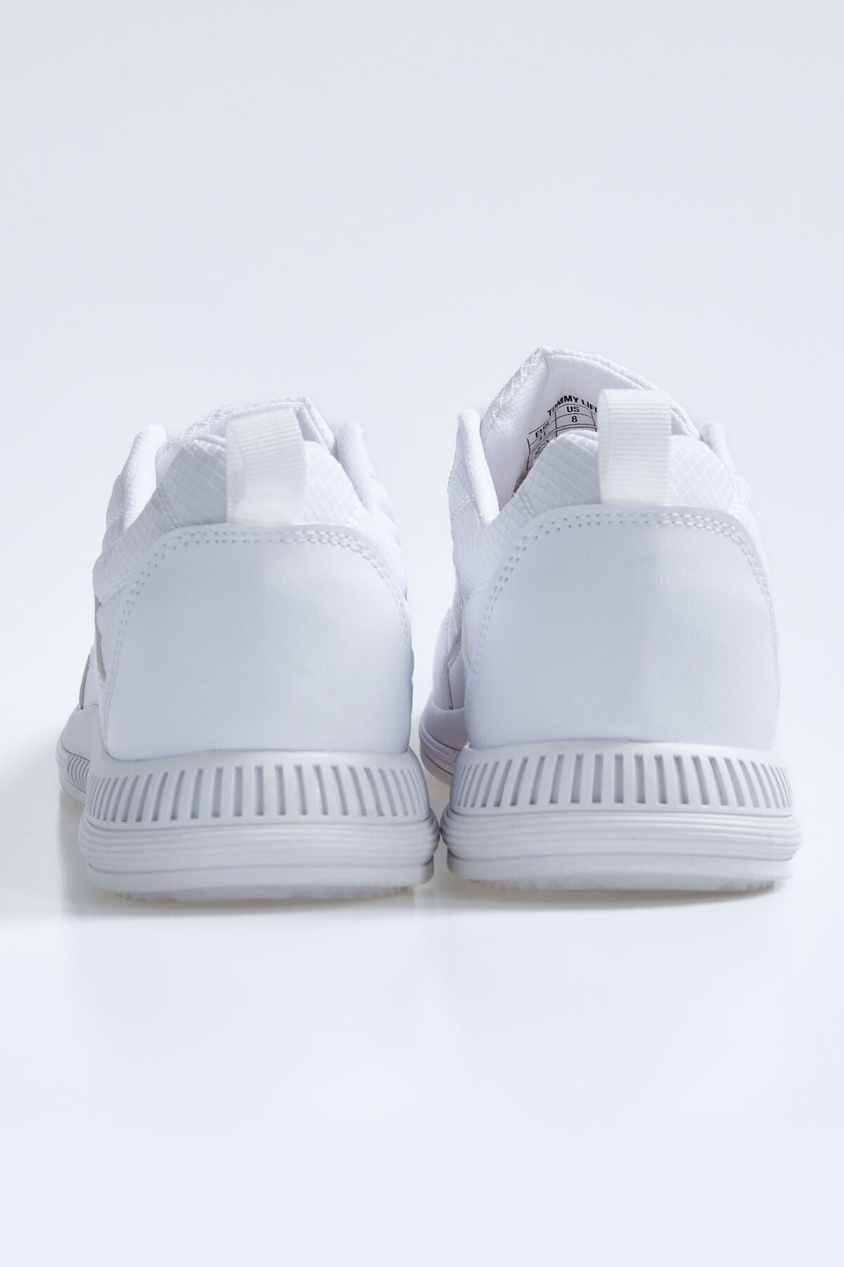 White Laced Quilted PU Leather Detailed Men's Sports Shoes - 89096