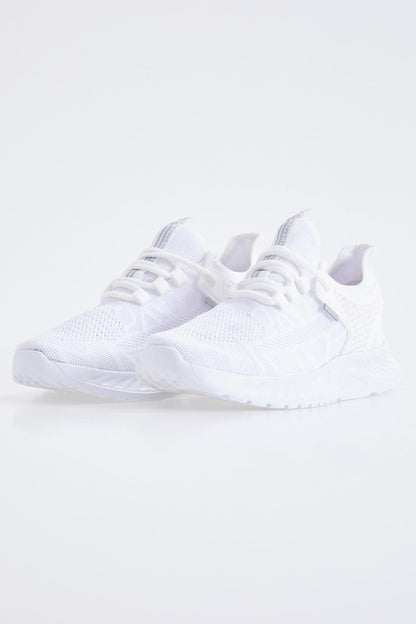 White Laced Summer Detailed High Sole Men's Sports Shoes - 89100