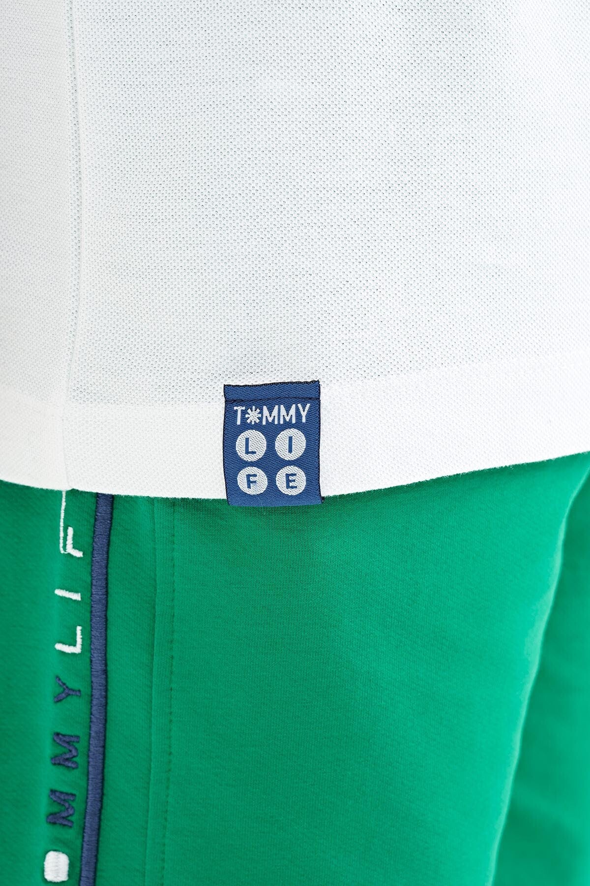 White Print Detailed O Collar Standard Fit Men's Kids T-Shirt - 11117