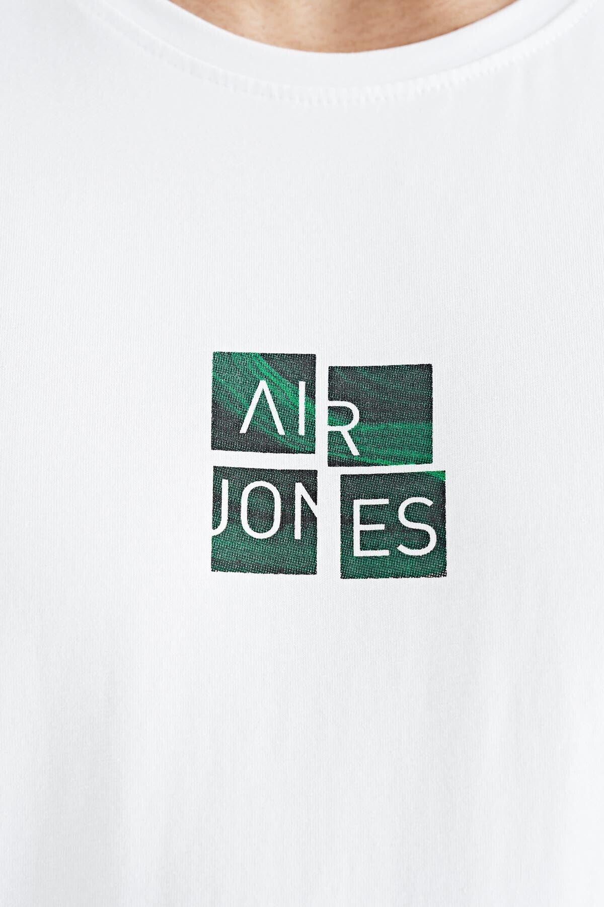Miles White Printed Men's T-Shirt - 88222