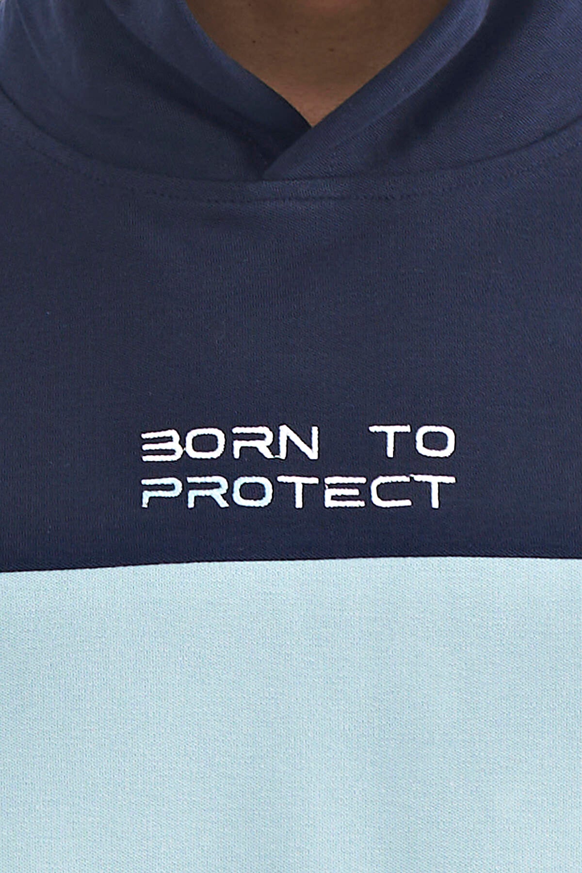 White Hooded Print Detailed Oversize Men's T-Shirt - 88191