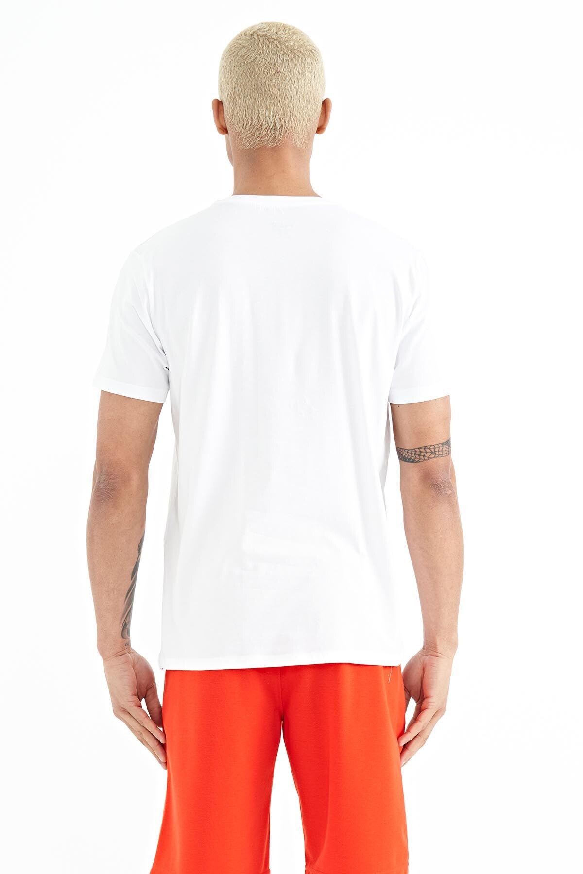 Bert White Standard Fit Men's T-Shirt - 88210