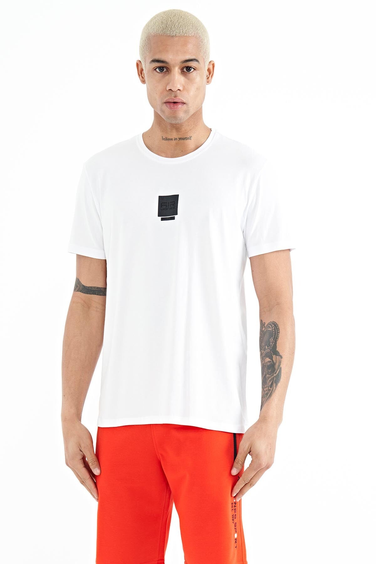 Bert White Standard Fit Men's T-Shirt - 88210