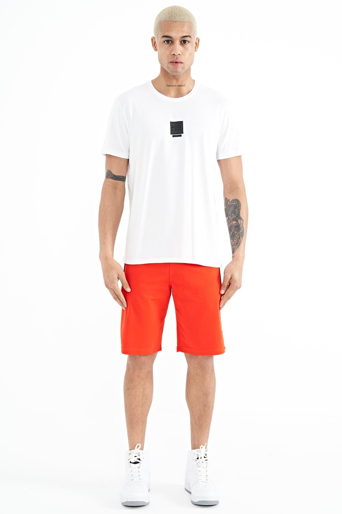 Bert White Standard Fit Men's T-Shirt - 88210