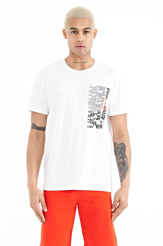 Plain White Standard Fit Men's T-Shirt - 88208