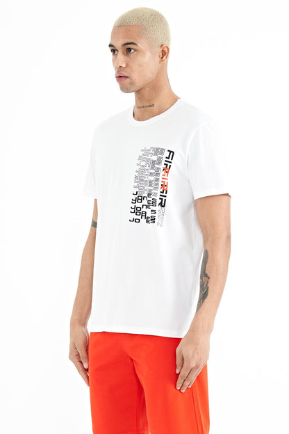 Plain White Standard Fit Men's T-Shirt - 88208