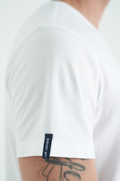 White Basic Men's T-Shirt - 88245