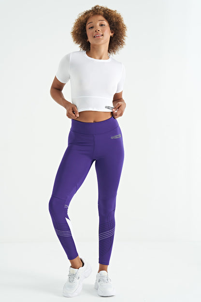 White Back Deep Neck Standard Fit O Collar Women's Crop T-Shirt - 97265