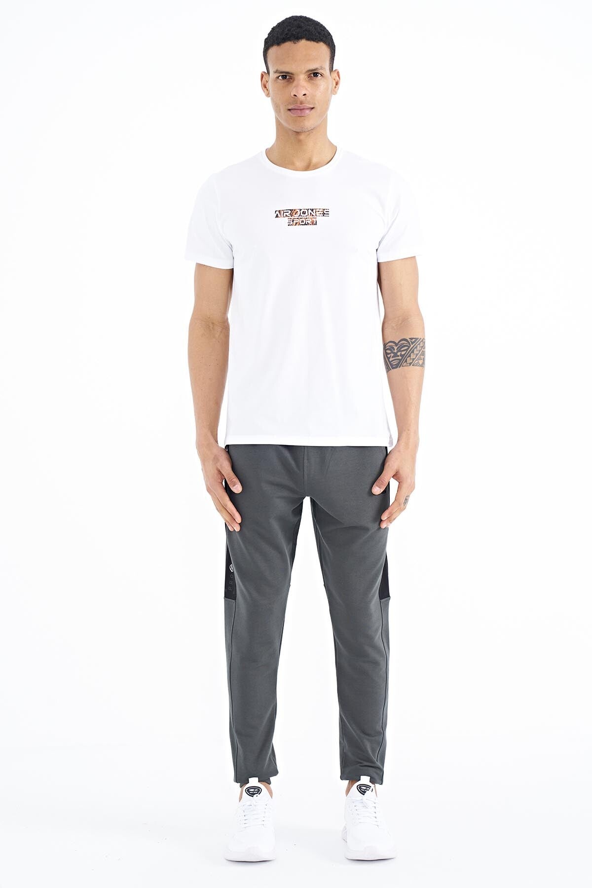 Harley White Standard Fit Men's T-Shirt - 88203