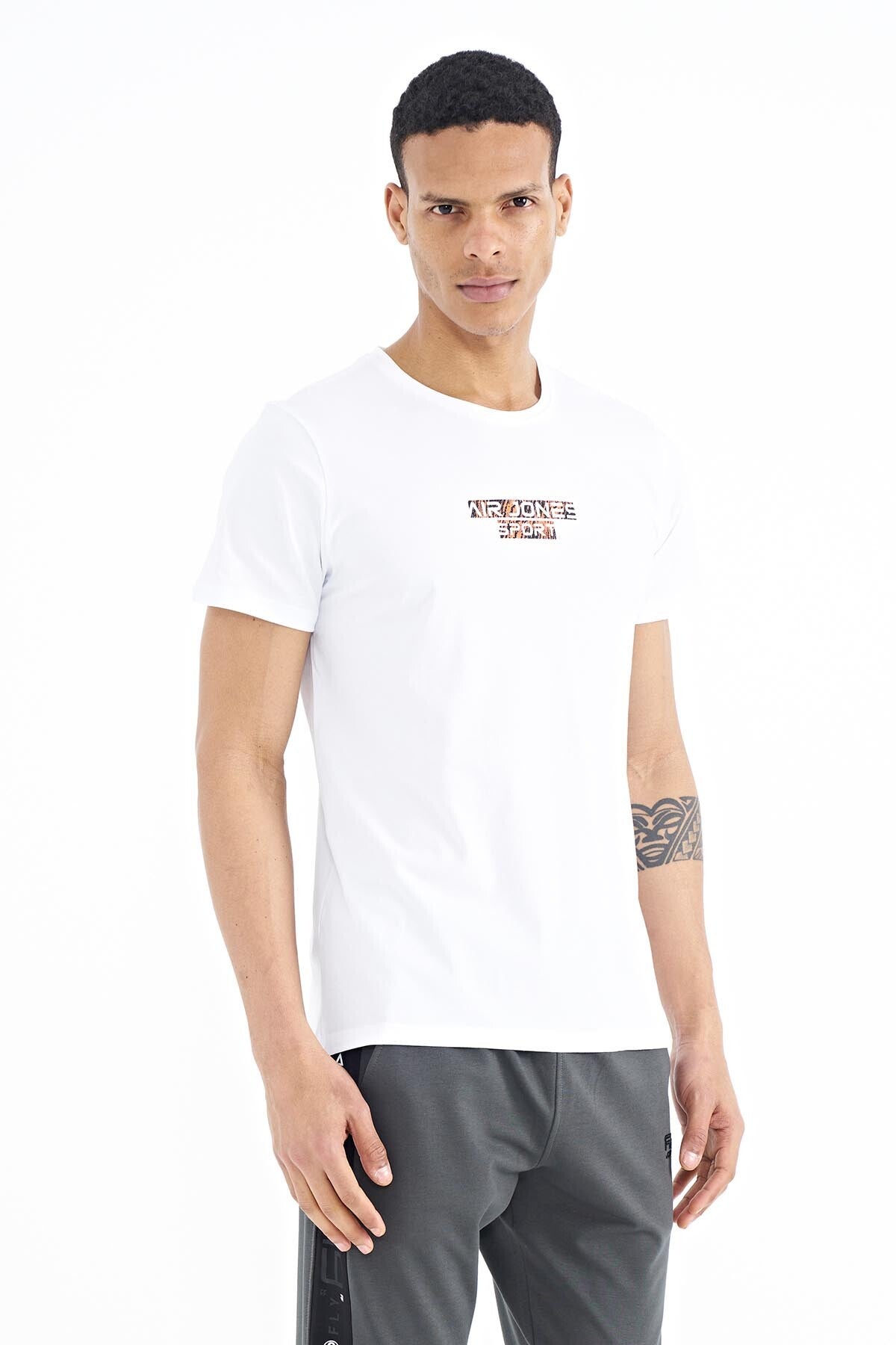 Harley White Standard Fit Men's T-Shirt - 88203