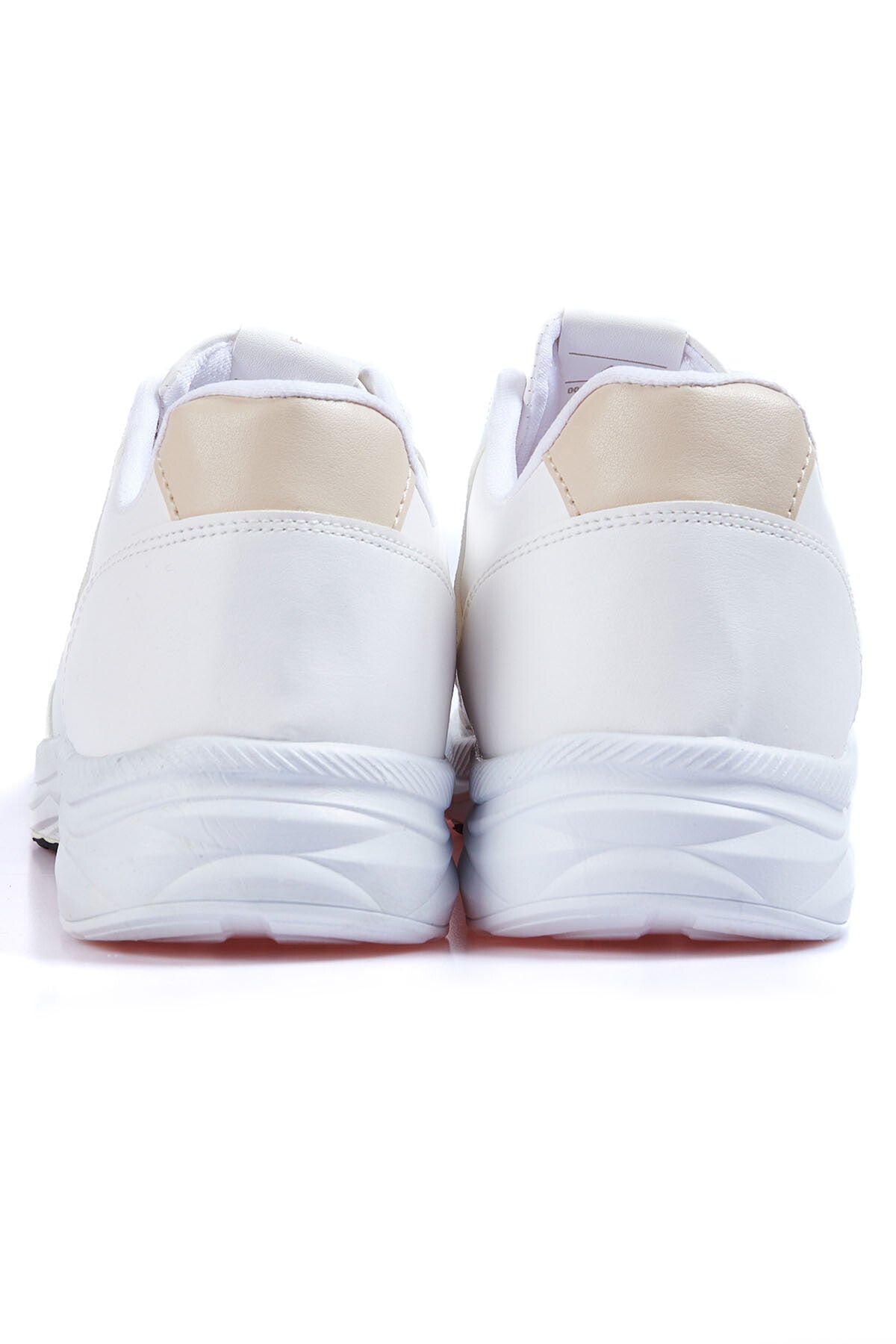 White High Sole Laced PU Leather Men's Sports Shoes - 89113