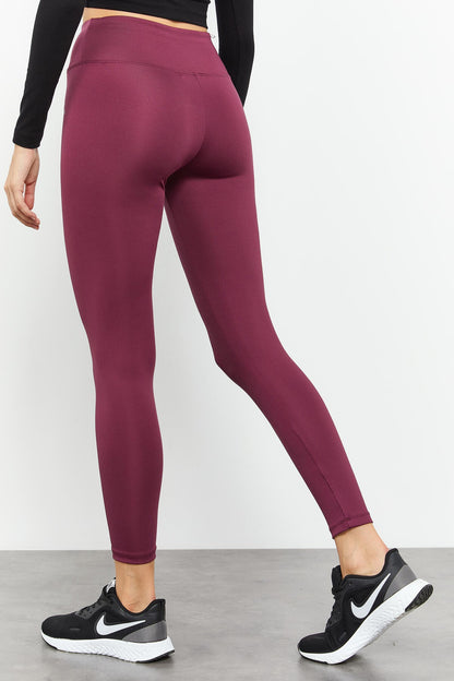High Waist Stretch Slim Fit Tapered Leg Women's Tights - 94545