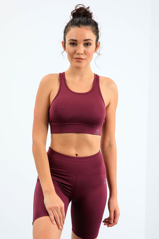 High Waist Wrap-up Slim Fit Bustier Biker Women's Tights Set - 95303