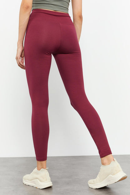 High Waist Wrap-up Slim Fit Tapered Leg Women's Tights - 94011