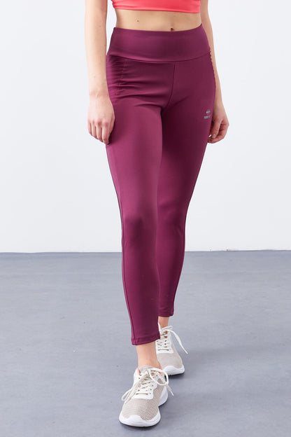 High Waist Wrap-up Slim Fit Tapered Leg Women's Tights - 94568
