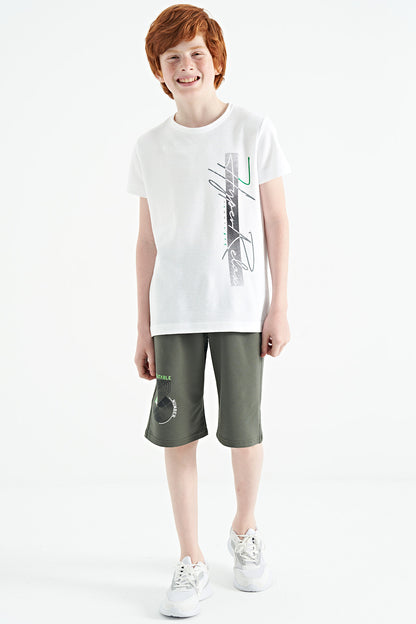 Printed Detailed Laced Standard Cut Boys Shorts - 11128