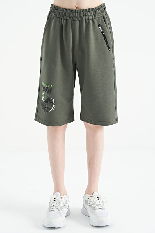 Printed Detailed Laced Standard Cut Boys Shorts - 11128