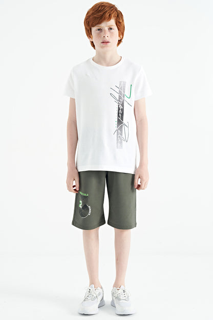 Printed Detailed Laced Standard Cut Boys Shorts - 11128
