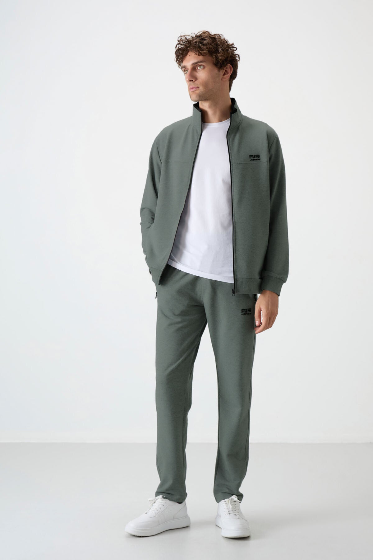 Troy Khaki Standard Mold Men's Tracksuit Set - 85196