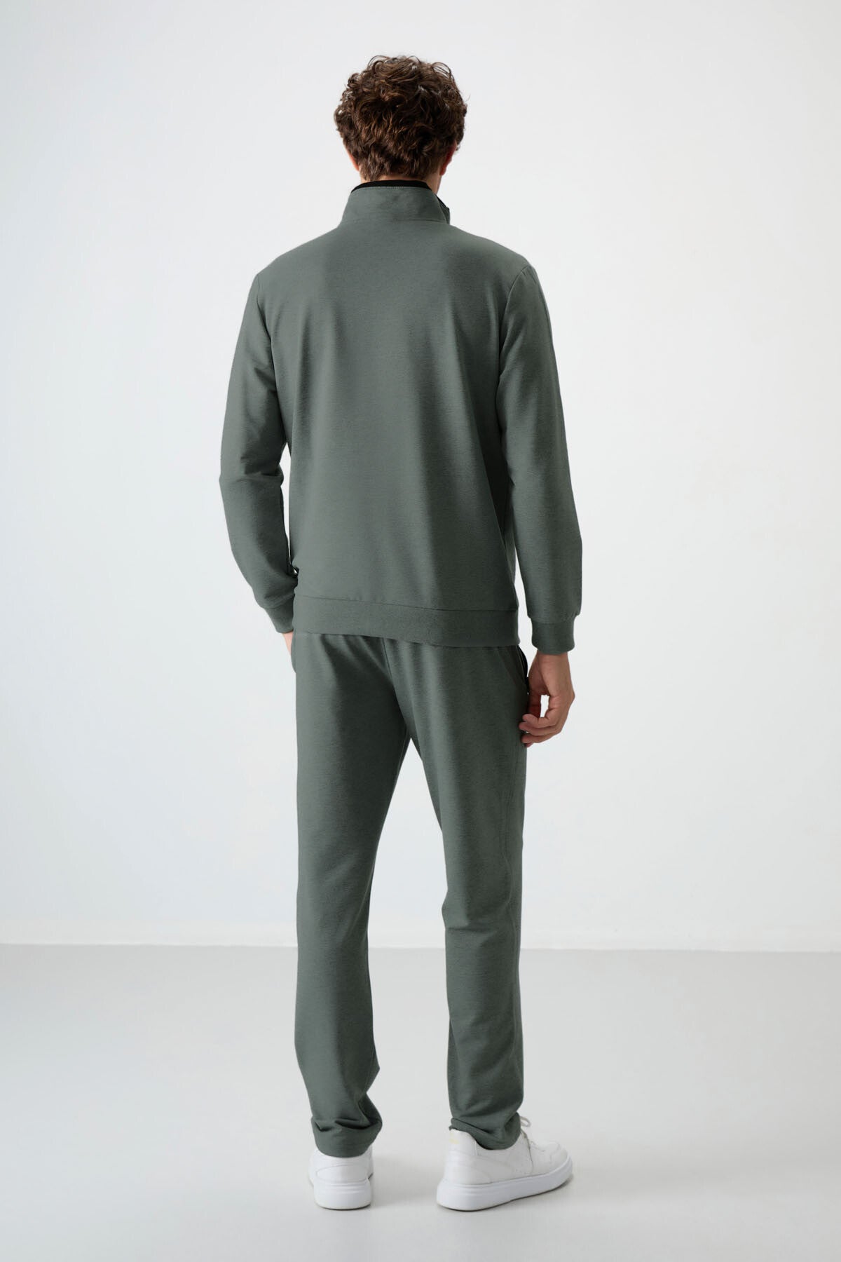 Troy Khaki Standard Mold Men's Tracksuit Set - 85196