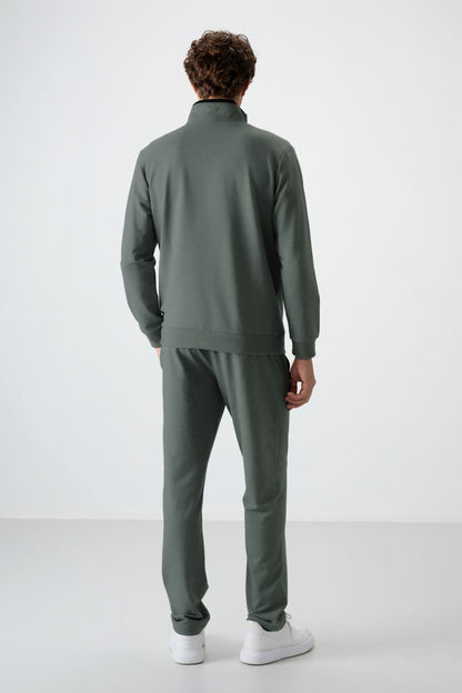 Troy Khaki Standard Mold Men's Tracksuit Set - 85196
