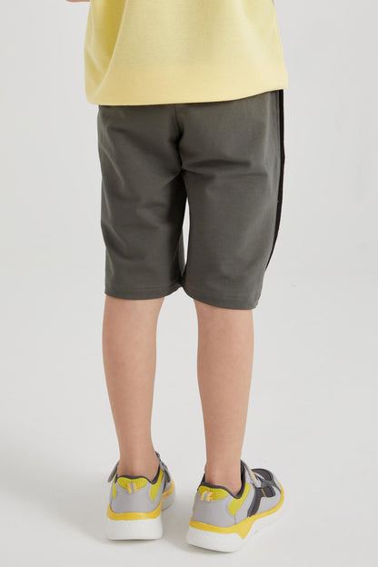 Zippered Pocket Laced Standard Fit Boys Shorts - 10885