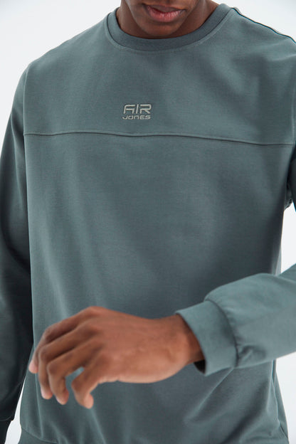 Keith Khaki Basic Men's Tracksuit Set - 85231