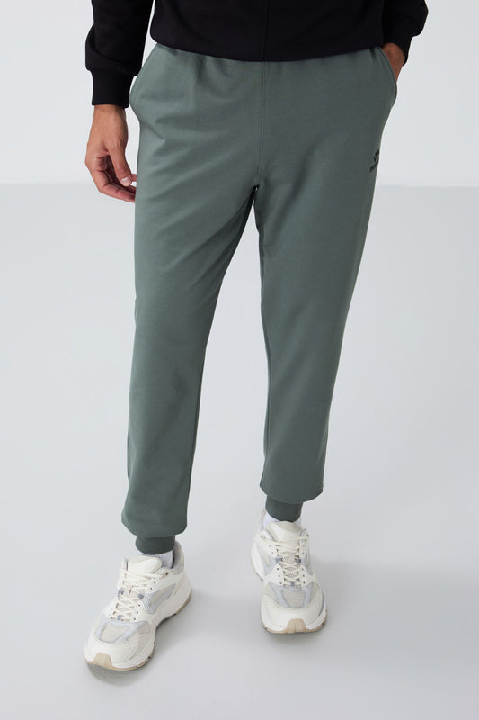 Classic Pocketed Standard Fit Cuff Men's Tracksuit Bottom - 84652