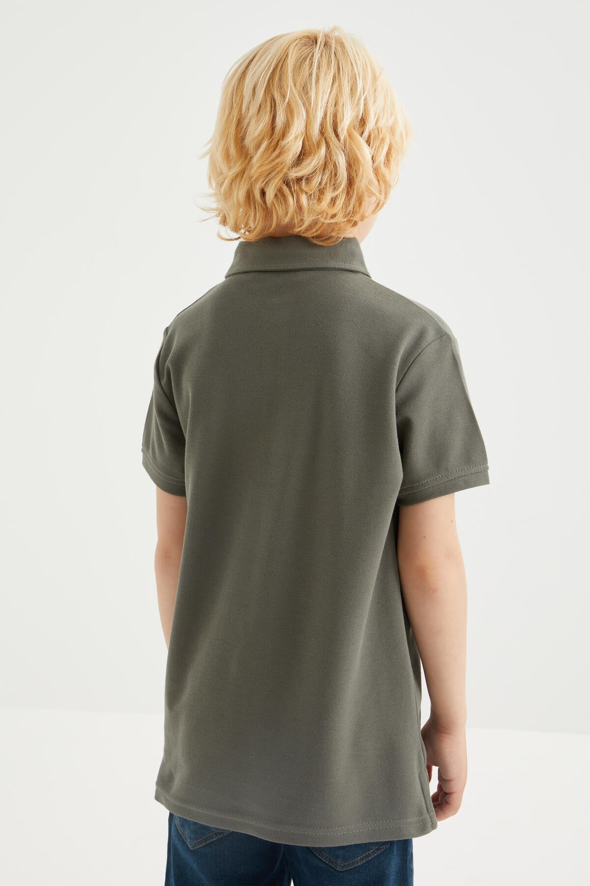 Classic Short Sleeve Polo Collar Boys' T-Shirt - 10962