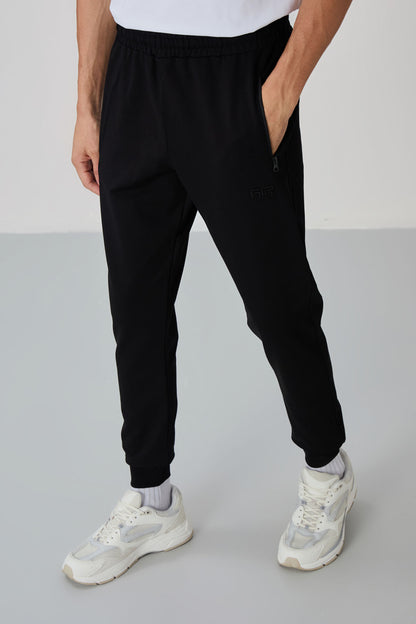 Khaki - Black Jogger Tracksuit Set - 85178