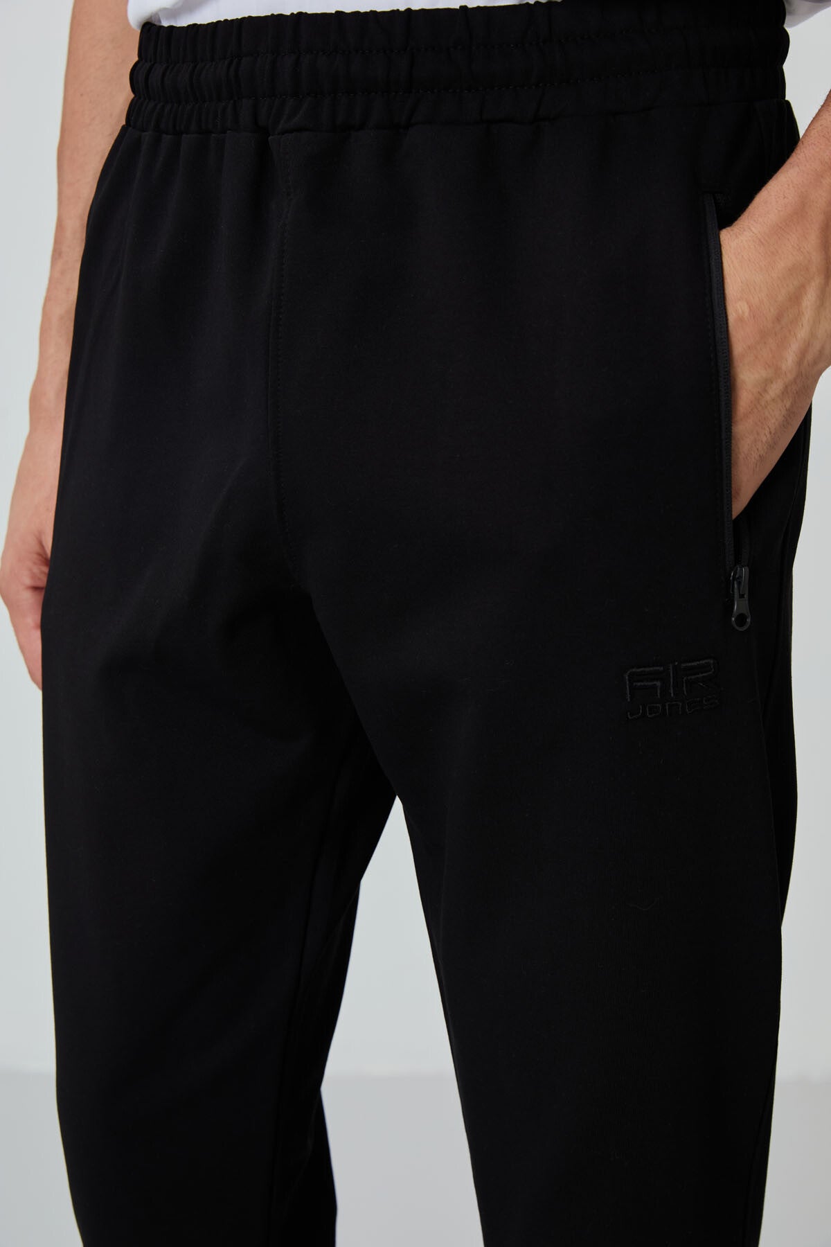 Khaki - Black Jogger Tracksuit Set - 85178