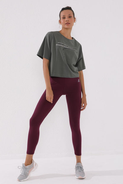 Print O Collar Women's Oversize T-Shirt - 97135