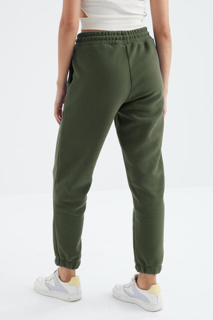 High Waist Basic Laced Jogger Polar Women's Tracksuit Bottom - 94622