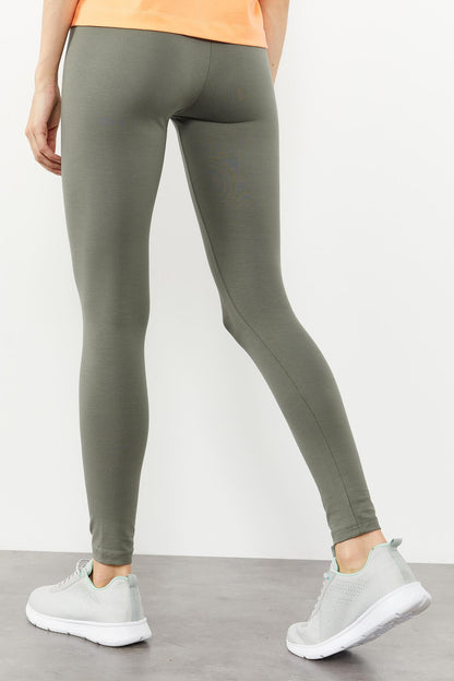 High Waist Wrap-up Slim Fit Tapered Leg Women's Tights - 94011