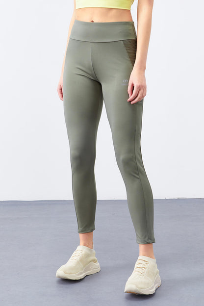 High Waist Wrap-up Slim Fit Tapered Leg Women's Tights - 94568